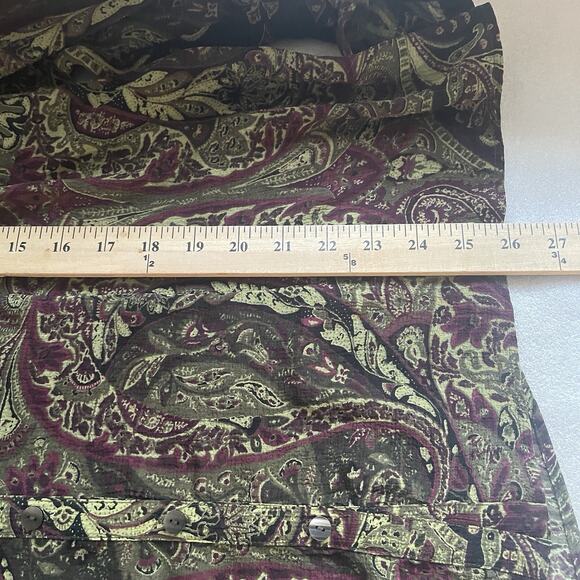 Vintage Y2K Liz Claiborne Studio Shirt Women 16W Black Green Sheer Ruffle Fairy - Picture 13 of 13